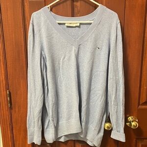 Vineyard Vines Sky Blue V-Neck Pullover